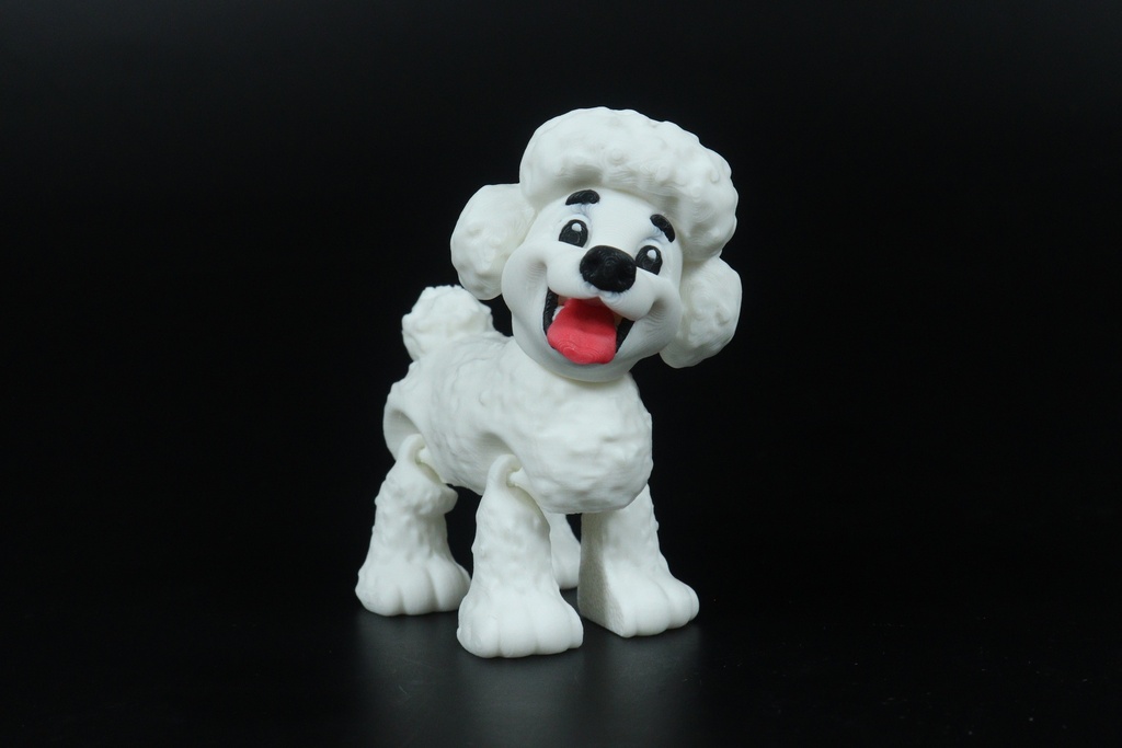 Paw Print Pups - Poodle (White)